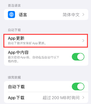 黄石港苹果15维修中心如何让iPhone15APP自动更新